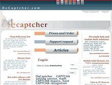 Tablet Screenshot of decaptcher.com